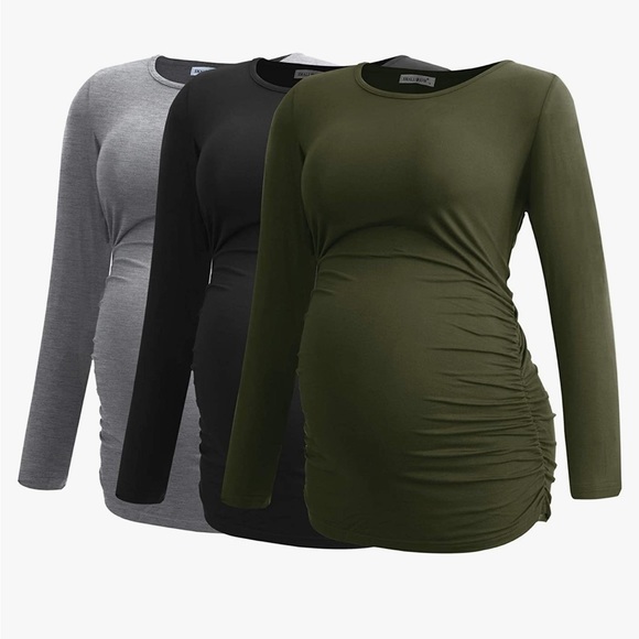 Tops - Smallshow Maternity Long Sleeve Shirt Bundle